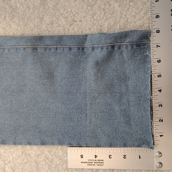 DKNY High-Rise Classic Straight-Leg Raw-Hem Jeans. Size 14/32 - Picture 11 of 11